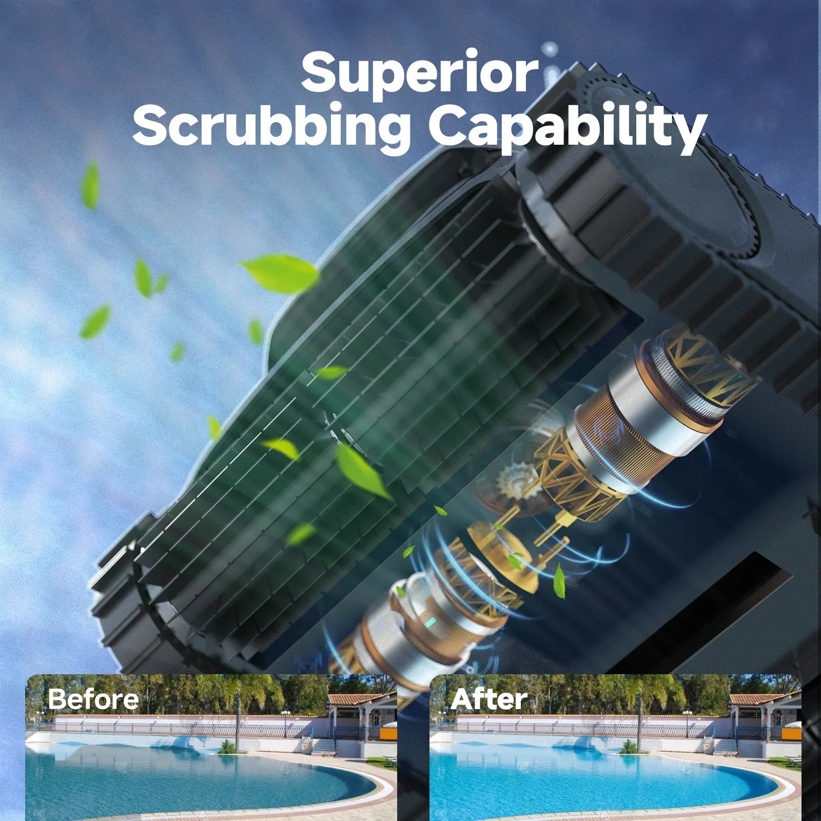 WYBOT M1 Cordless Robotic Pool Cleaner With App Control
