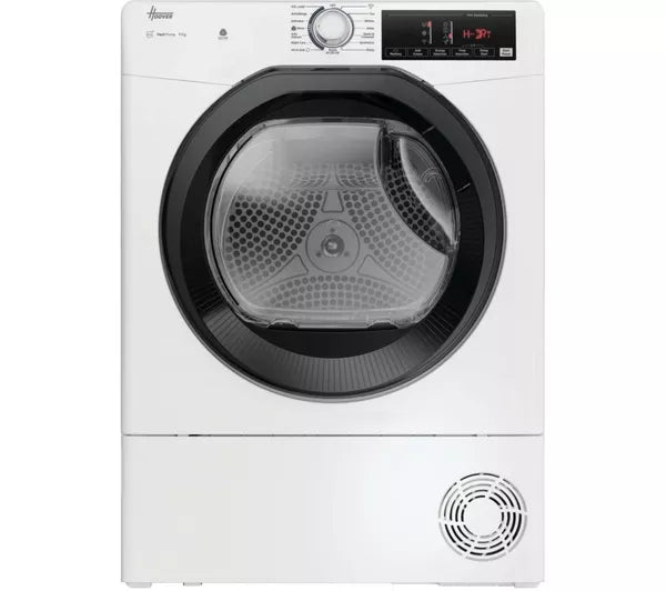 Hoover HRE H9N2TBE-80 - White 9KG Heat Pump Tumble Dryer - E Energy Rating