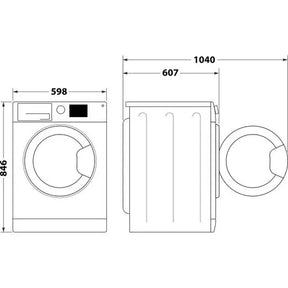 Indesit C YD 92D SS UK - Silver 9KG Heat Pump Tumble Dryer - A+ Energy
