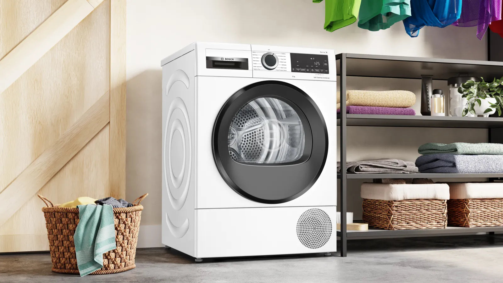 Bosch Series 6 WQG245A0GB - White 9KG Dryer - A+++ energy