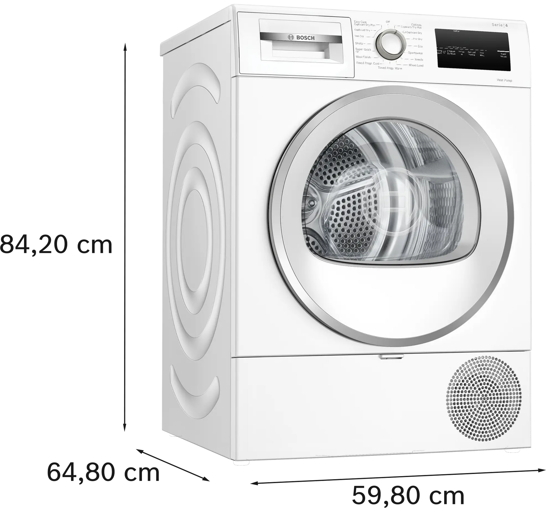 Bosch Series 4 WTH85224GB - White Heat Pump Tumble Dryer - A+++ Rated - 8KG