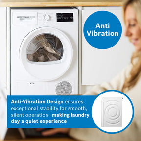 Bosch Series 4 WTH85225GB - White 8KG Heat Pump Condenser Dryer - A++ energy