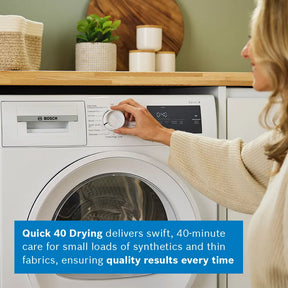 Bosch Series 4 WTH85225GB - White 8KG Heat Pump Condenser Dryer - A++ energy