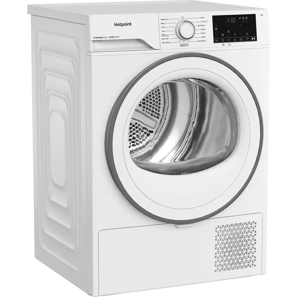 Hotpoint C HD 93M WWS UK - White 9KG Heat Pump Tumble Dryer - Cold Guard - D Energy Rating