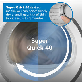 Bosch Series 6 WQH246D9GB - White 9KG Heat Pump Tumble Dryer - A++ Energy
