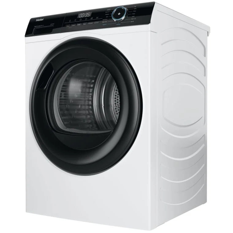 Haier HD80-A2939 - White 8KG Heat Pump Tumble Dryer - D Energy Rating