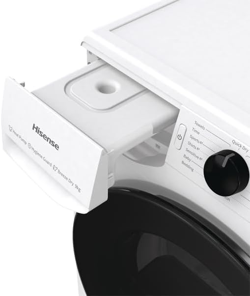 Hisense DHGC903 - White 9KG Tumble Dryer - Heat Pump - A++ Energy Rating