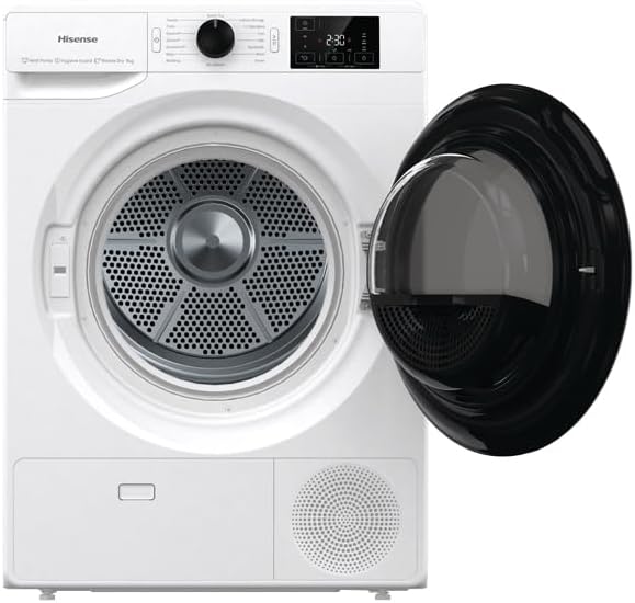 Hisense DHGC903 - White 9KG Tumble Dryer - Heat Pump - A++ Energy Rating