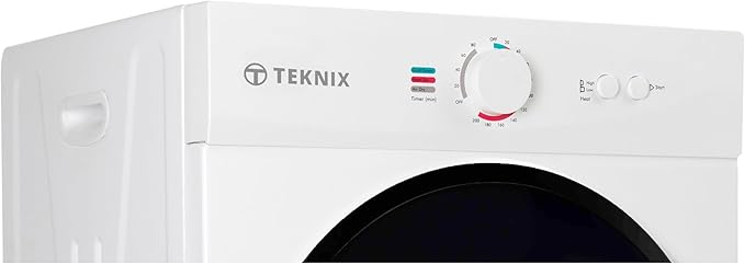 Teknix TKV3W - White 3KG Tumble Dryer - Vented - C Energy Rated