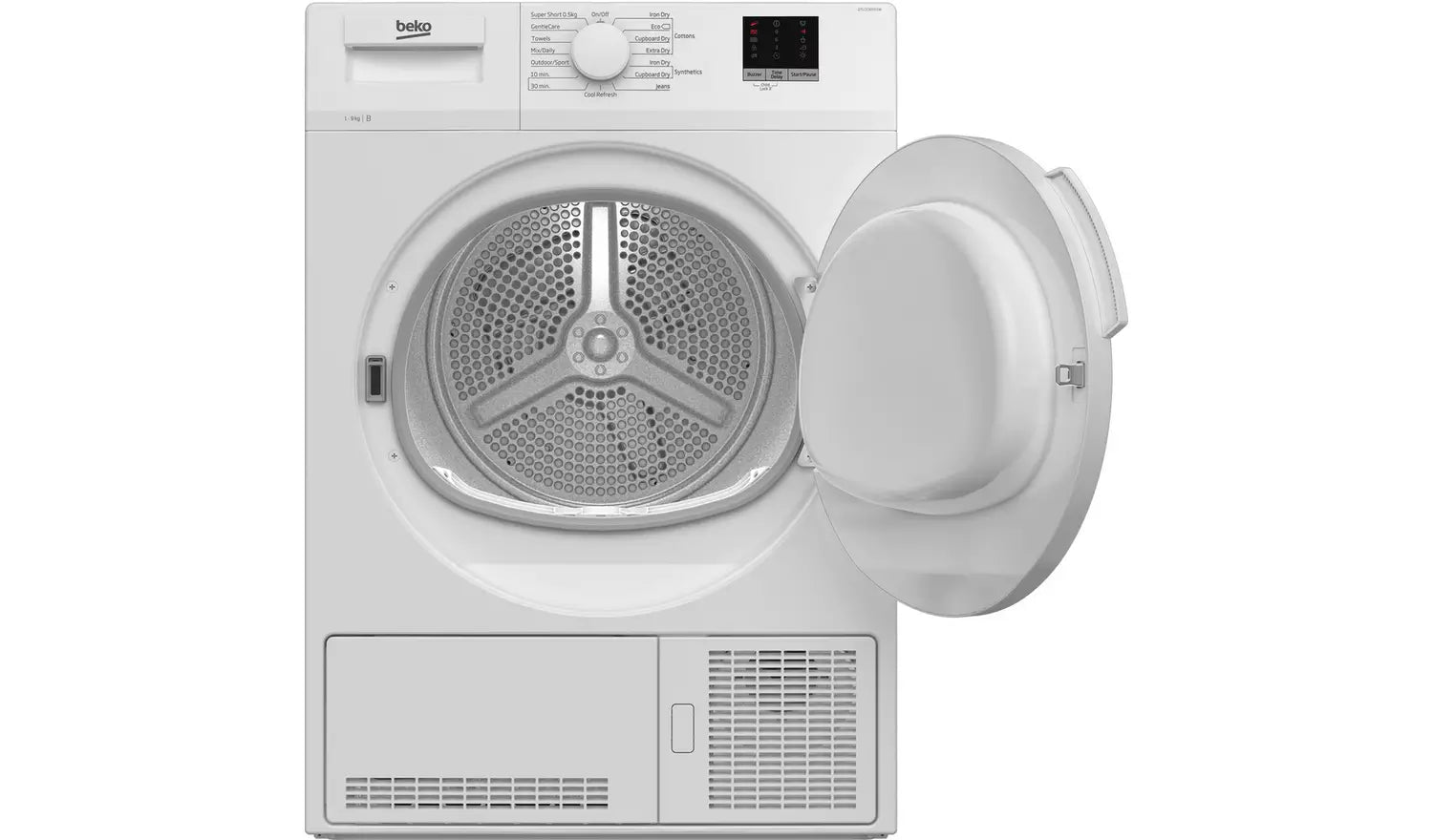 Beko DTLCE90051W - White 9KG Condenser Tumble Dryer - B Energy Rating - Sensor Dry