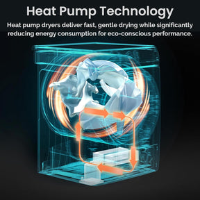 Teknix TK3HP10XS - Silver 10KG Heat Pump Tumble Dryer - E Energy Rating