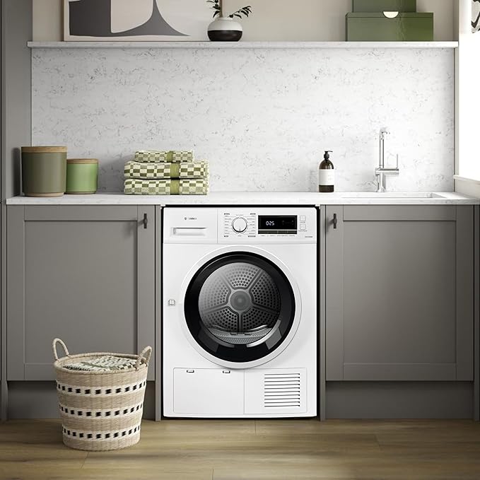 Teknix TKCLED8W - White 8KG Condenser Tumble Dryer - B Energy Rated