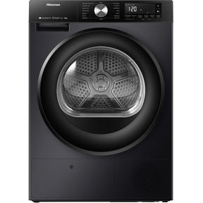 Hisense DH3S802BB3 - Black 8KG Heat Pump Tumble Dryer - A+++ Energy Rating