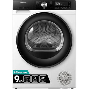 Hisense DH3S902BW3 - White 9KG Heat Pump Tumble Dryer - A+++ Energy