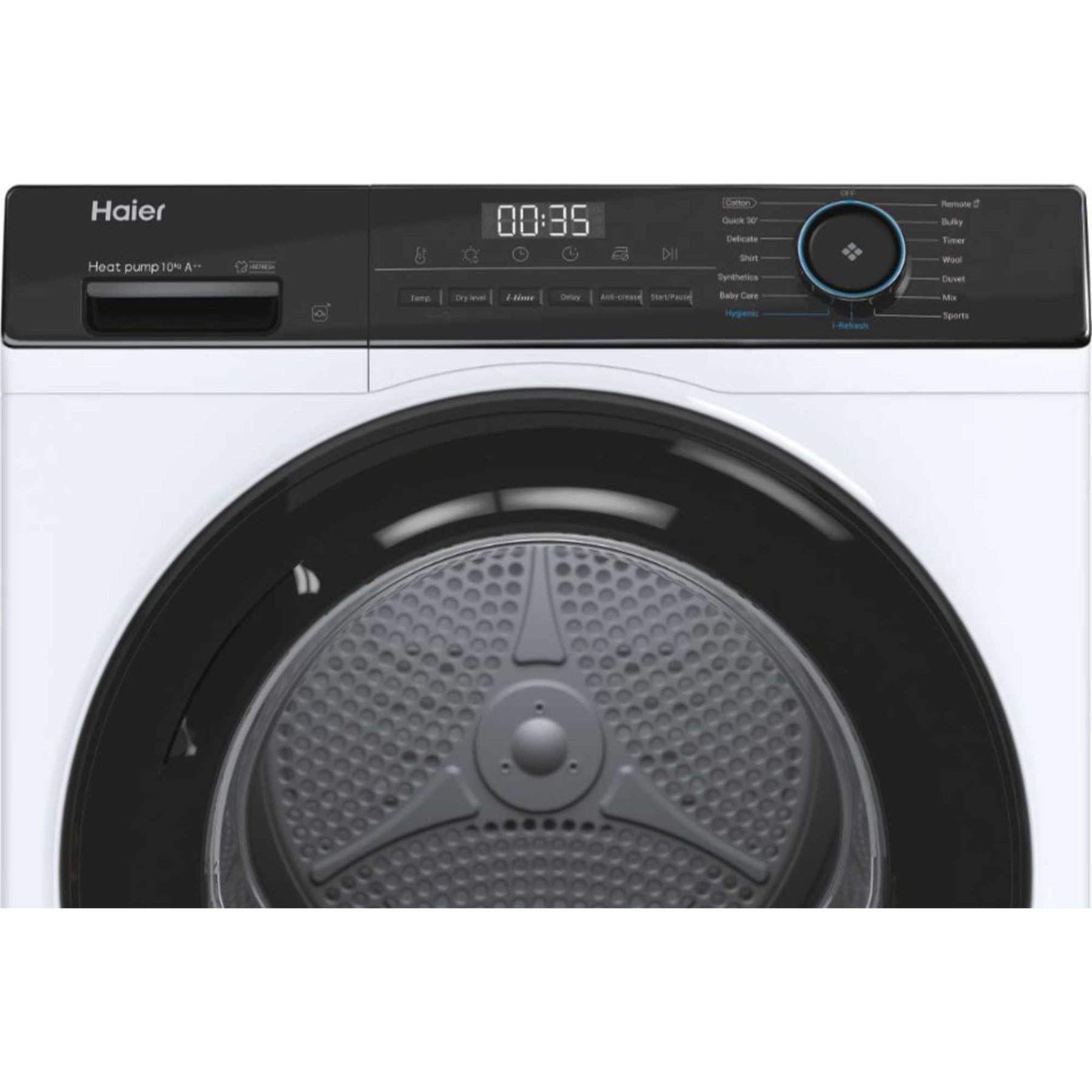 Haier HD110-A2959E-80 - White 11KG Heat Pump Tumble Dryer - A++ Energy