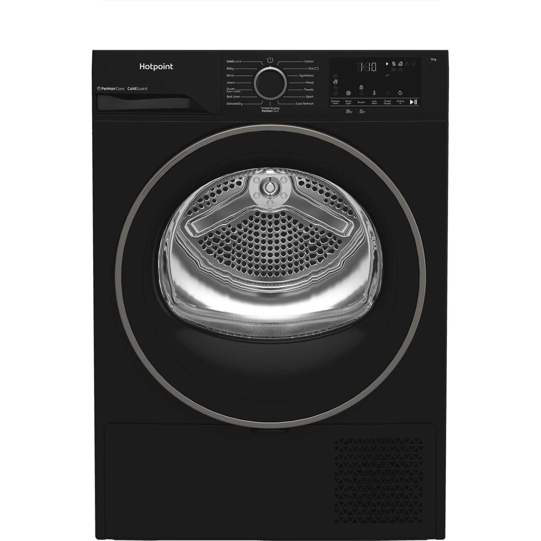 Hotpoint CHD93MBBUK - Black 9KG Heat Pump Tumble Dryer - Cold Guard - D Energy