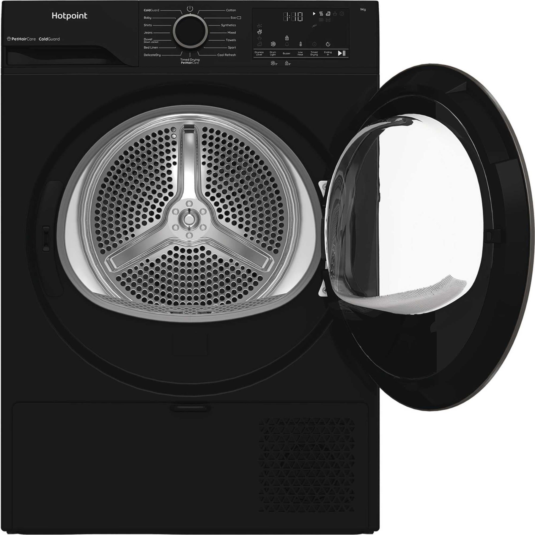 Hotpoint CHD93MBBUK - Black 9KG Heat Pump Tumble Dryer - Cold Guard - D Energy