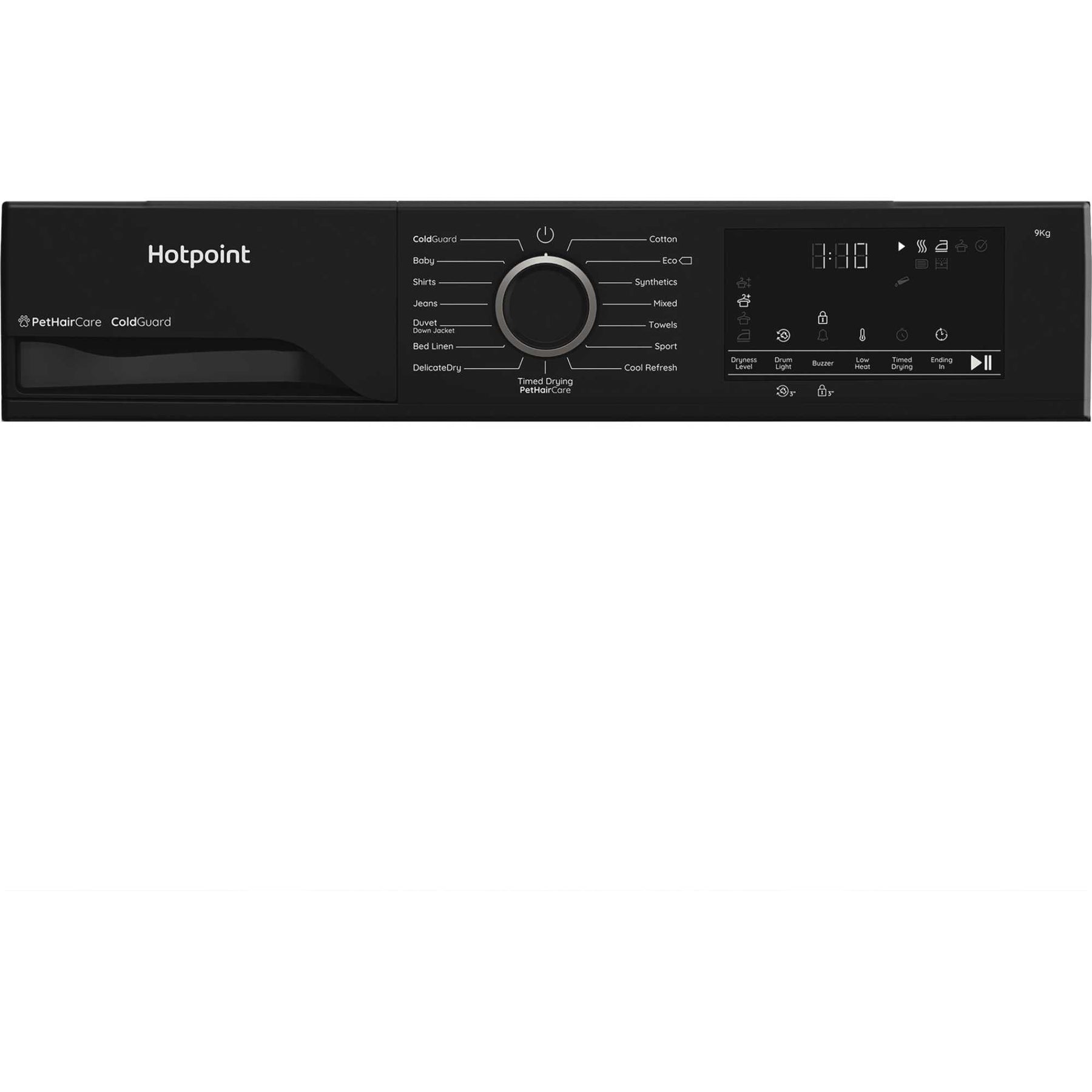 Hotpoint CHD93MBBUK - Black 9KG Heat Pump Tumble Dryer - Cold Guard - D Energy