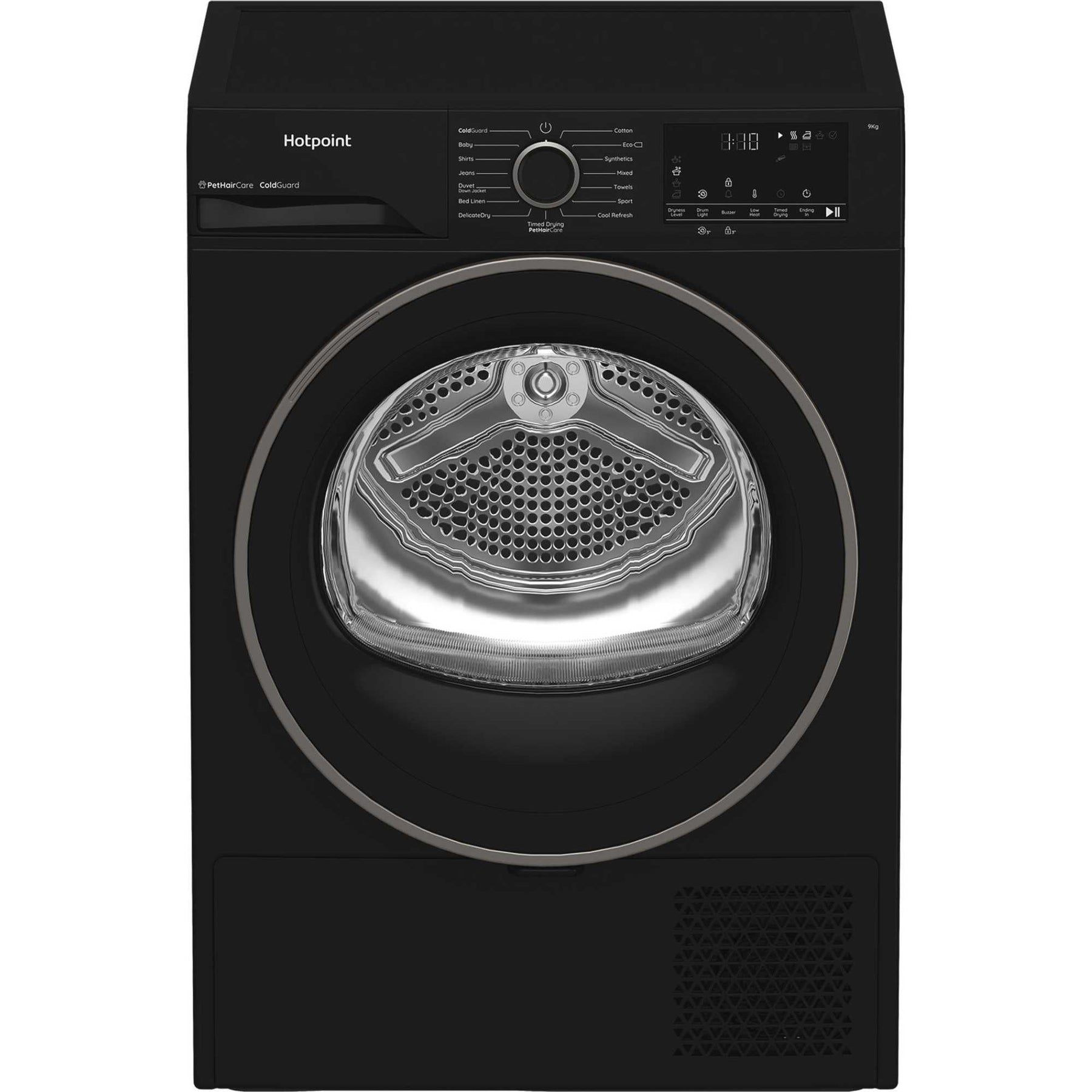 Hotpoint CHD93MBBUK - Black 9KG Heat Pump Tumble Dryer - Cold Guard - D Energy