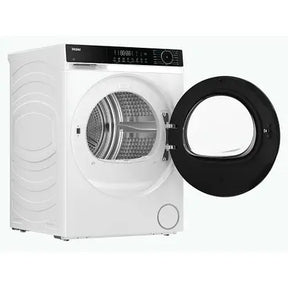 Haier HD120-E357U1-UK - White 12KG Heat Pump Condenser Dryer - D Energy Rating