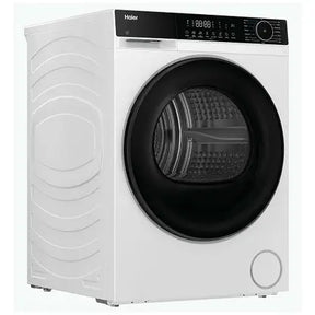 Haier HD120-E357U1-UK - White 12KG Heat Pump Condenser Dryer - D Energy Rating
