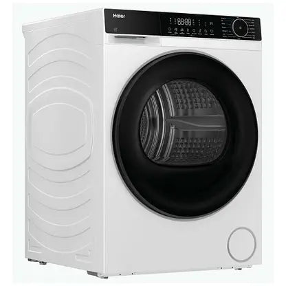 Haier HD120-E357U1-UK - White 12KG Heat Pump Condenser Dryer - D Energy Rating