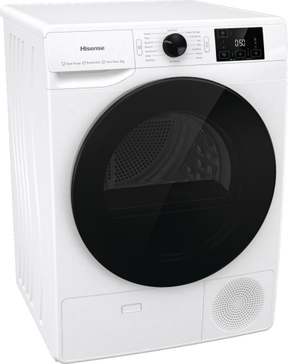 Hisense DHGE8043 - White 8KG Tumble Dryer - Condenser with Heat Pump - A+++ Energy Rating