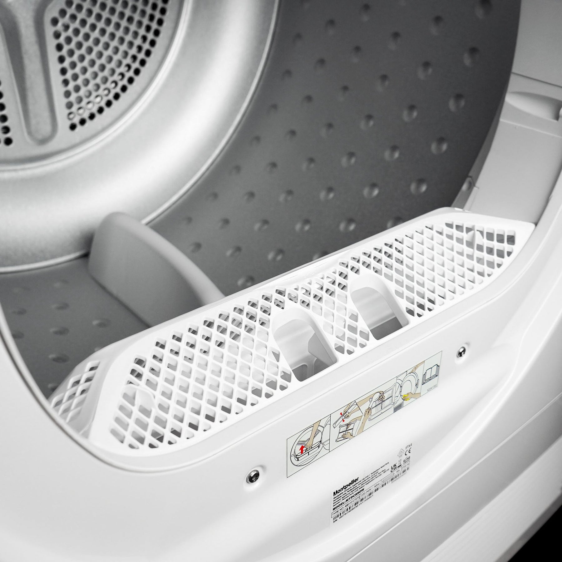 Montpellier MHP10SDW - White 10KG Heat Pump Tumble Dryer - A++ Energy