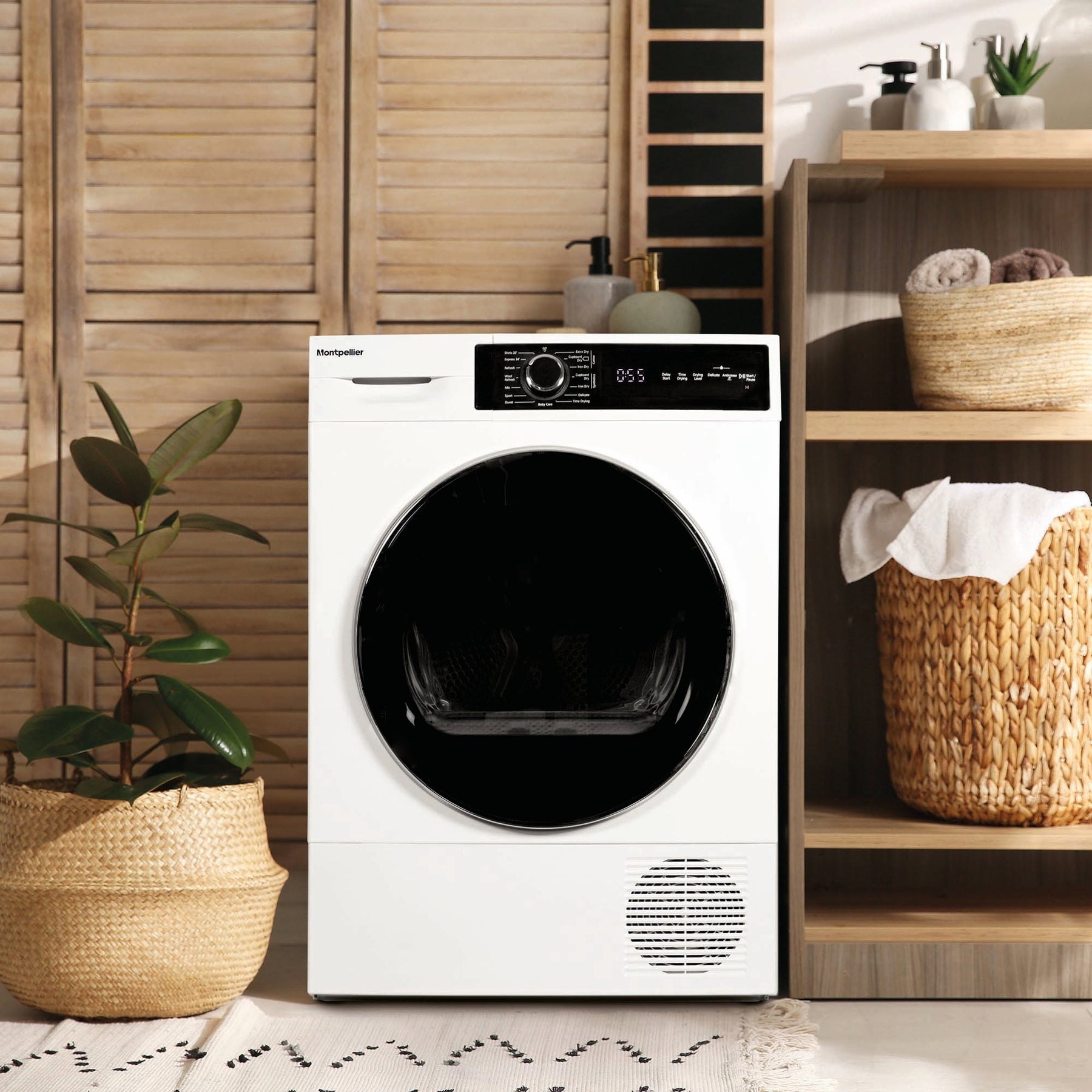 Montpellier MHP10SDW - White 10KG Heat Pump Tumble Dryer - A++ Energy