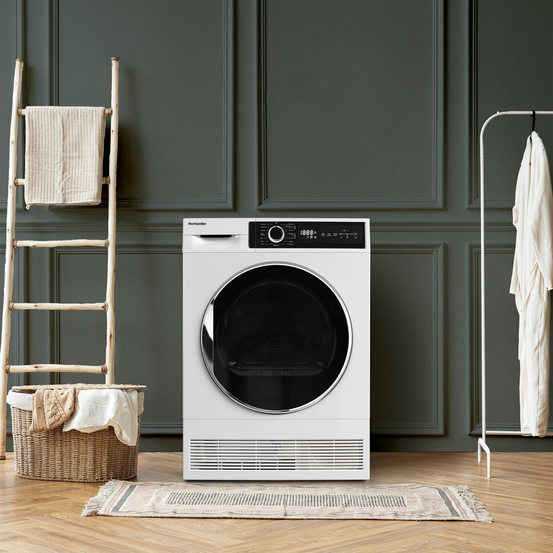 Montpellier MTDC8SDW - White 8KG Condenser Tumble Dryer - B energy