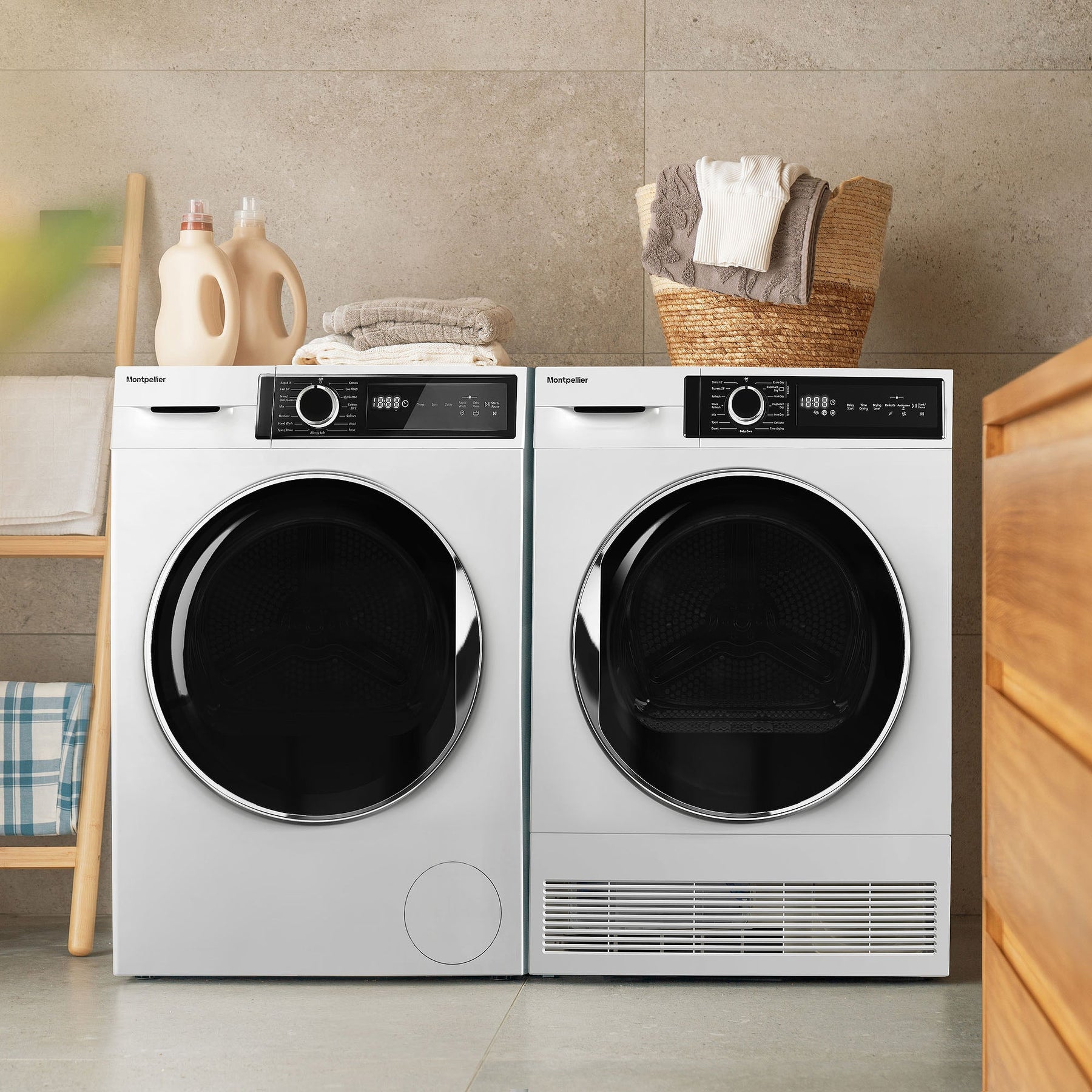 Montpellier MTDC8SDW - White 8KG Condenser Tumble Dryer - B energy