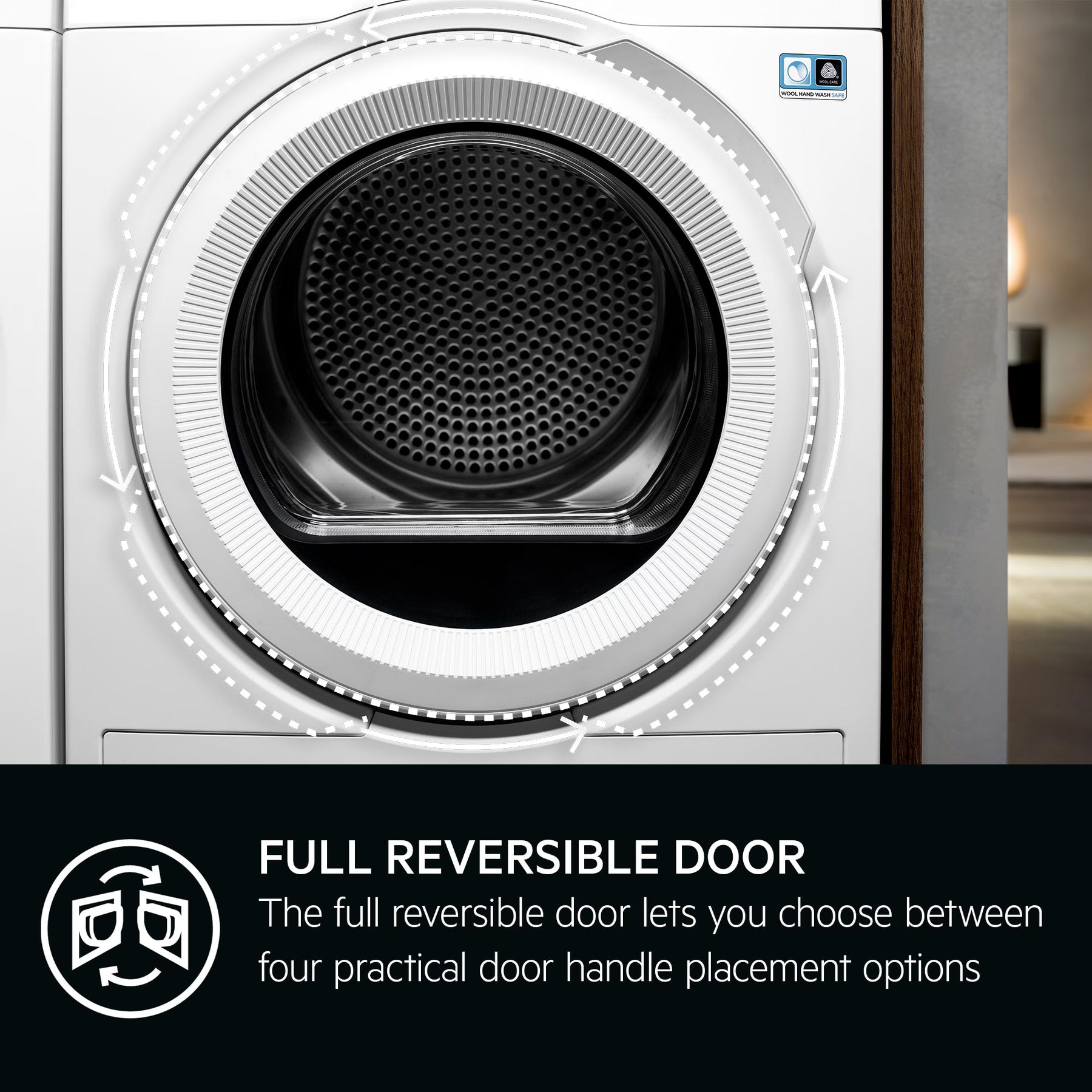 AEG TR818P4B - White 8KG Heat Pump Condenser Dryer - A++ energy