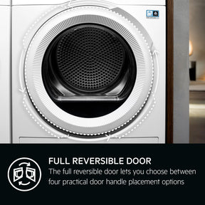 AEG TR719A4B - White 9KG Heat Pump Tumble Dryer - A+++ Energy Rating