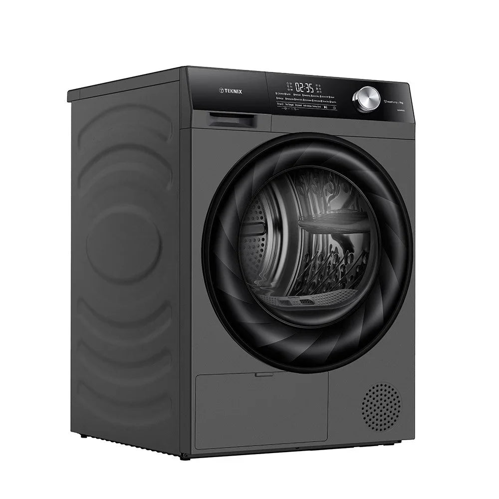 Teknix TK5HP9HS - Titanium 9KG Tumble Dryer - Heat Pump - E Energy Rating