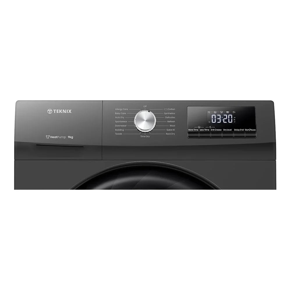 Teknix TK2HP9HS - Titanium 9KG Heat Pump Tumble Dryer - E Energy