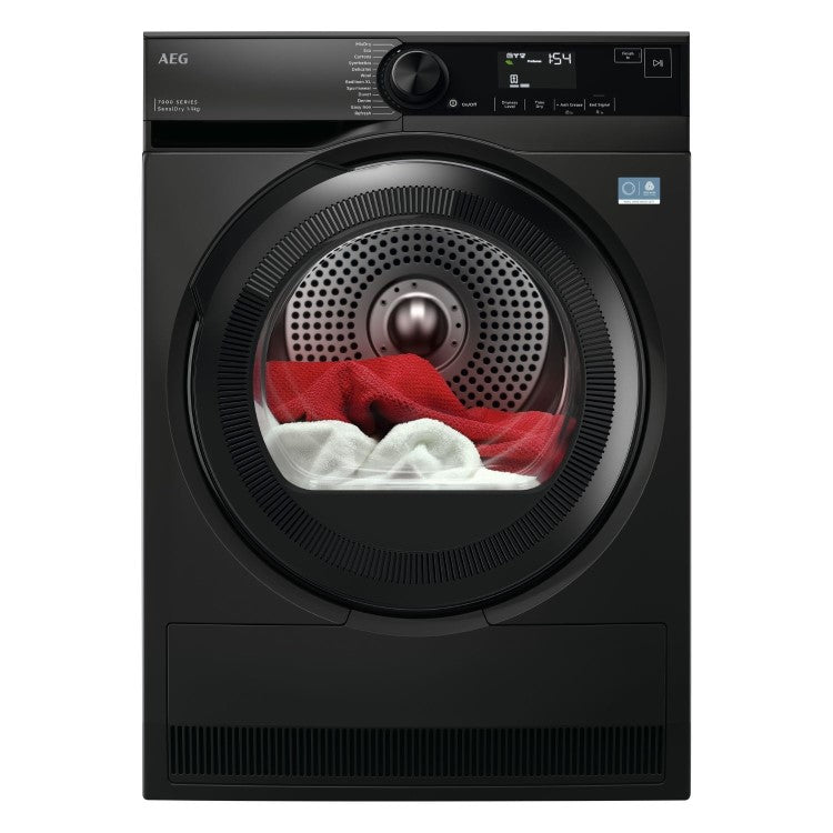 AEG TR749GU4B - White 9KG Tumble Dryer - Heat Pump - C Energy Rating