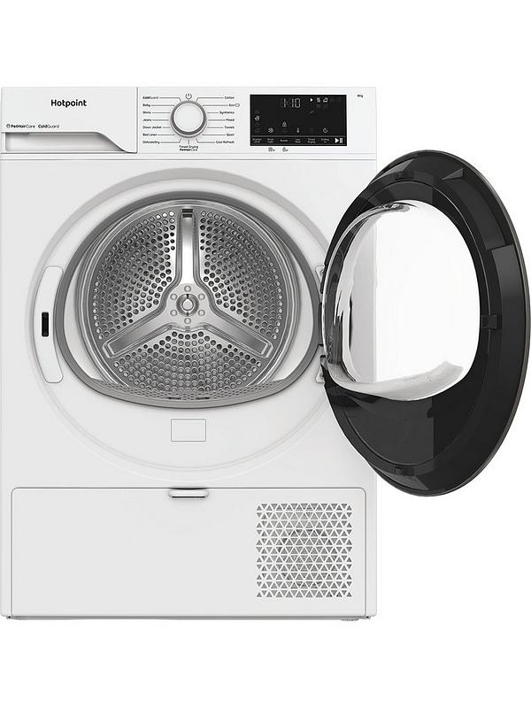Hotpoint C HSD 82M WW UK - White 8KG Tumble Dryer - Heat Pump - Cold Guard - G Energy