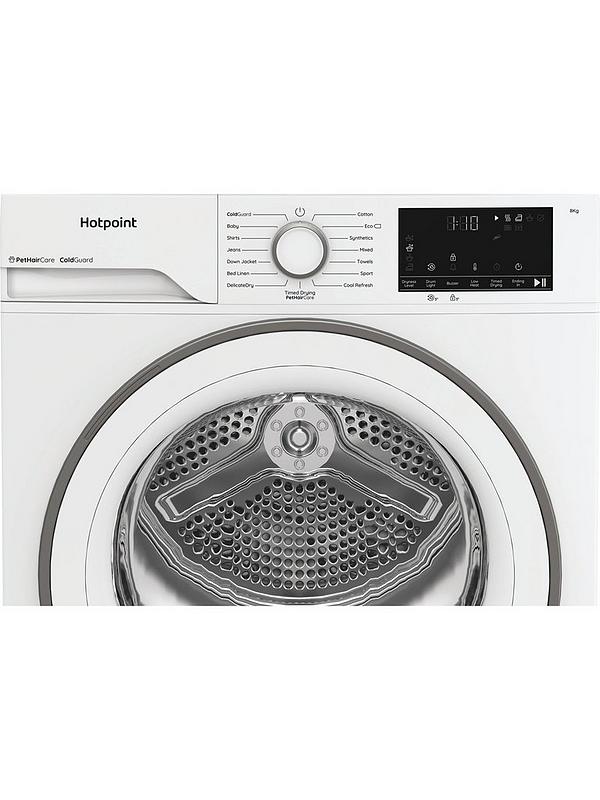 Hotpoint C HSD 82M WW UK - White 8KG Tumble Dryer - Heat Pump - Cold Guard - G Energy