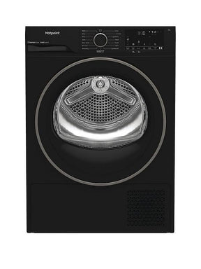 Hotpoint C HSD 82M BB UK - Black 8KG Heat Pump Tumble Dryer - Cold Guard - G Energy
