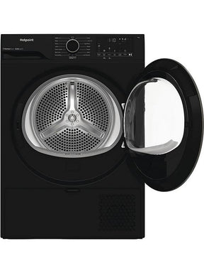 Hotpoint C HSD 82M BB UK - Black 8KG Heat Pump Tumble Dryer - Cold Guard - G Energy
