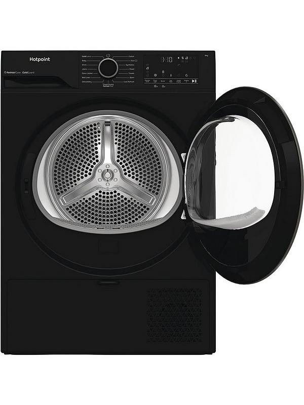 Hotpoint C HSD 82M BB UK - Black 8KG Heat Pump Tumble Dryer - Cold Guard - G Energy