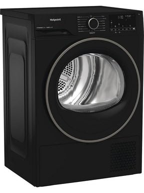 Hotpoint C HSD 82M BB UK - Black 8KG Heat Pump Tumble Dryer - Cold Guard - G Energy