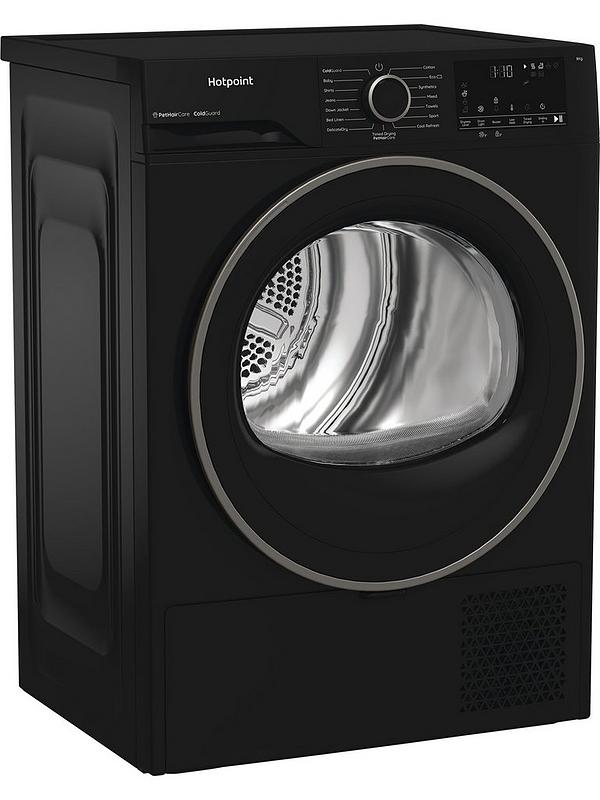 Hotpoint C HSD 82M BB UK - Black 8KG Heat Pump Tumble Dryer - Cold Guard - G Energy