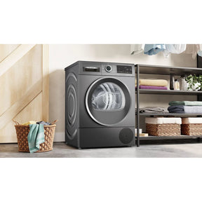 Bosch Series 6 WQG245R2GB - Graphite 9KG Heat Pump Tumble Dryer - A+++ Energy Rating