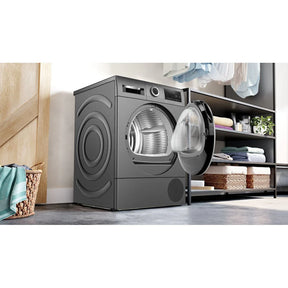 Bosch Series 6 WQG245R2GB - Graphite 9KG Heat Pump Tumble Dryer - A+++ Energy Rating
