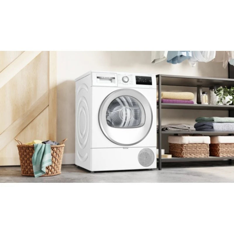 Bosch Series 4 WTH85226GB - White 8KG Tumble Dryer - Heat Pump - E Energy Rating