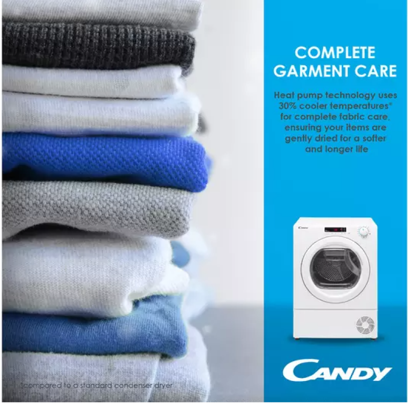 Candy BCTD H7A1TBE-80 - White Integrated 7KG Dryer - A+ energy