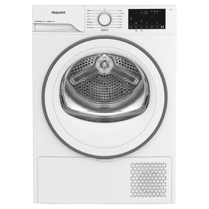 Hotpoint C HD 93M WWS UK - White 9KG Heat Pump Tumble Dryer - Cold Guard - D Energy Rating