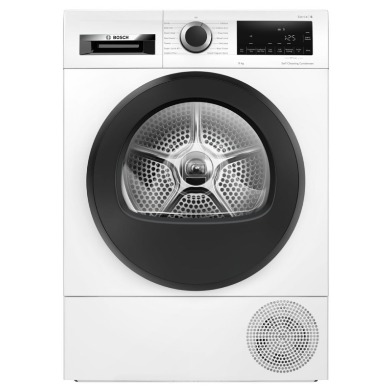 Bosch Series 6 WQG245A0GB - White 9KG Dryer - A+++ energy
