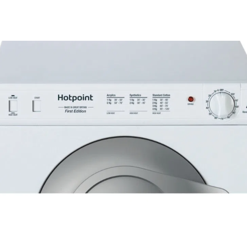 Hotpoint NV4D 01 P (UK) - White 4KG Vented Dryer - C energy
